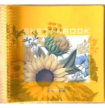 FC-N9681 Vázlatfüzet 200*200mm 40lap Napraforgós (sárga)