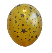 G11941cs Gemar 30cm csillagmintás - fekete/ezüst/arany színek 100db