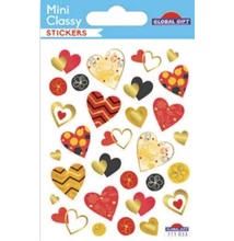 GG-111033 MiniClassy Matrica - Szívek 7,5*10cm