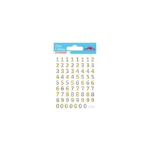 MiniClassy Matrica - Glitter arany/ezüst számok 7,5*10cm