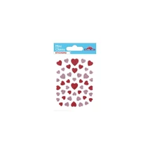 MiniClassy Matrica - Glitter szívek 7,5*10cm