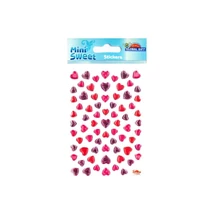 MiniSweet Matrica - Glitter szívek 8*12cm