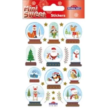 GG-114551 Christmas MiniSweet Matrica - Hógömbök 8*12cm