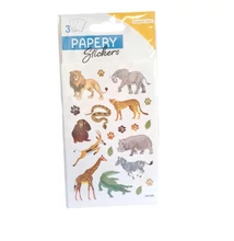 Papery Matrica - Vadállatok 3 ív 8*12cm