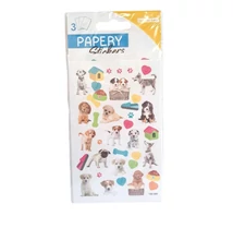 Papery Matrica - Kutyusok 3 ív 8*12cm