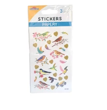 Papery Matrica - Madarak 3 ív 8*12cm