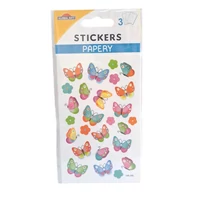 Papery Matrica - Színes pillangók 3 ív 8*12cm