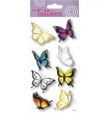 GG-153163 Tattoos Tetováló matrica - Pillangók 9*17cm