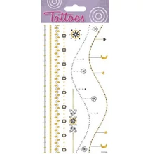 GG-153166 Tattoos Tetováló matrica - Láncok 9*17cm