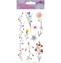 GG-153168 Tattoos Tetováló matrica - Virágok 9*17cm