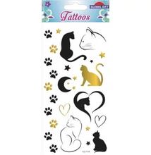 GG-153174 Tattoos Tetováló matrica - Cicás 9*17cm