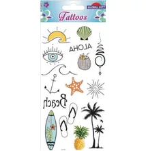 GG-153183 Tattoos Tetováló matrica - Aloha 9*17cm