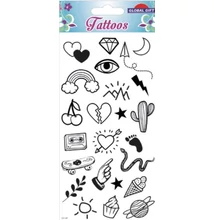GG-153187 Tattoos Tetováló matrica - Vegyes minták 9*17cm