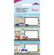 GG-170161 Füzetcímke Etiq.Deco 12db SoS járművek