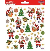 GG-212019 Christmas Classy Matrica - Mikulás 15*17cm
