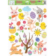 GG-240400 Ablakmatrica Húsvéti nyuszis 30*40cm