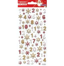 GG-270560 Christmas Tweeny Matrica - Adventi naptárhoz számok 9*17,5cm