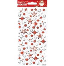 GG-270619 Christmas Tweeny Matrica - Csillagok 9*17,5cm