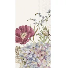 IHR-BF1012460 Vendégszalvéta 33*42cm Belles fleurs Cream