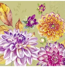 IHR-C1051920 Koktélszalvéta 25*25cm Dahlina Green