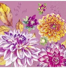 IHR-C1051955 Koktélszalvéta 25*25cm Dahlina Pink