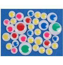 Öntapadós színes mozgó szemek mix        