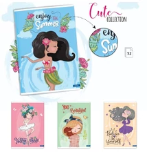 Füzet A/5 52lap CUTE vonalas