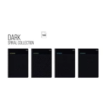 LA-33127 Spirálfüzet A/4 100lap DARK kockás
