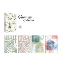 LA-3938 Spirálfüzet A/4 80lap FAVORITE vonalas