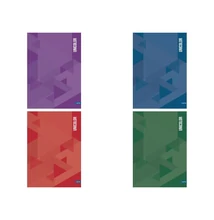 LA-6444 Füzet kemény fedeles A/4 200lap UNICOLOR kockás