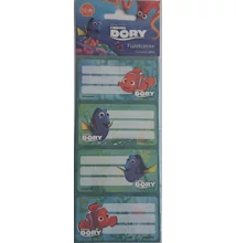 Füzetcímke 12db-os Finding Dory