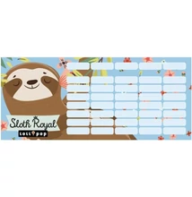 Órarend mini Lollipop, Sloth Royal