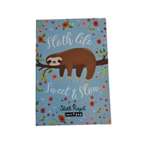 Papírfedeles notesz A/6 Lollipop, Sloth Royal