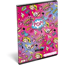 Füzet tűzött A4 kockás Lollipop, Pop