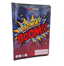 Füzet tűzött A5 1.osztály Supercomics Bazinga