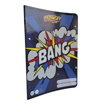 Füzet tűzött A5 kockás Supercomics Bazinga