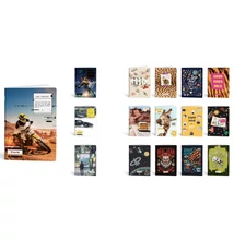 Füzet tűzött A5 kockás 52lapos MARMAR Soft cover