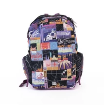 Hátizsák Teen+ Go Travel, Black map