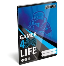 Füzet tűzött A5 kockás 40lapos Gamer 4Life
