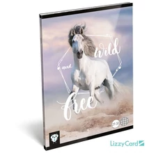 Füzet tűzött A5 kockás Kis bagoly Wild and free