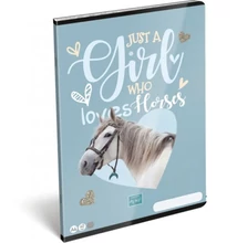 Füzet tűzött A4 vonalas 40lapos Mici horses