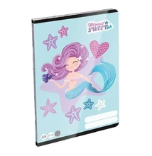 Füzet tűzött A5 kockás Mermaid Sweet