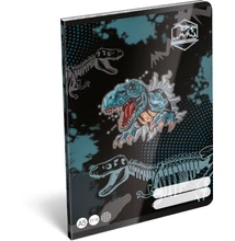 Füzet tűzött A5 kockás Dino Cool Boss