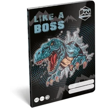 Füzet tűzött A5 sima Dino cool, Boss