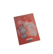 Papírfedeles notesz A/7 Lollipop, Tiny Hippo