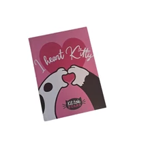Papírfedeles notesz A/7 KitTok, Heart Kitty
