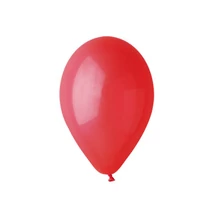 Gemar 26cm egyszínű lufi - piros, 100db
