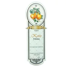 PL-Körte Pálinkás címke keskeny 10db-os Körte