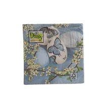 PM-009101 Papírszalvéta mintás Daisy 33*33cm Húsvéti tojások cseresznye ággal