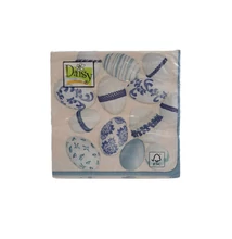 Papírszalvéta mintás Daisy 33*33cm Húsvéti kék mintás tojások